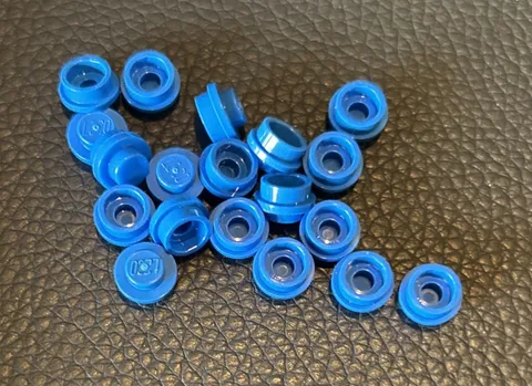 Lego 1x1 Blue Round Plates 19 Dots Stud Part Piece Bulk Lot Legos #4073