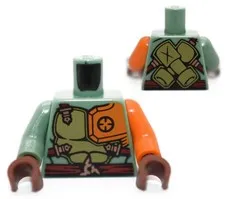 LEGO Minifigure Torso Ninjago Sand Green Armor Ronin Possession 70735 6117069