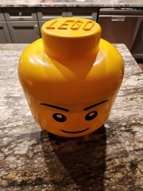 ​LEGO Iconic Storage Head Winking Boy Large Container - LEGO Storage Box Bin