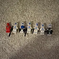 LEGO Clone Trooper Minifigure Lot with Blasters, Plastic Figures