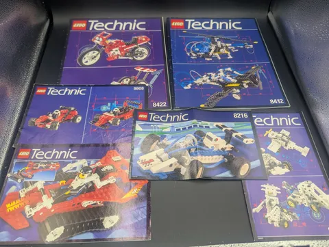 LEGO Technic Lot Of 6 Instruction Manuals 8422 8412 8807 8229 8216 8022 SEE PICS