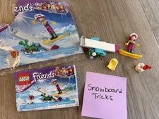 Lego Friends Stephanie Snowboard Tricks 30402- Complete! 
