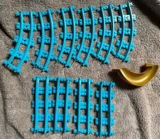 LEGO Friends Roller Coaster Track Pcs From41130 Azure Blue-4 Ramp&6Medium Curve