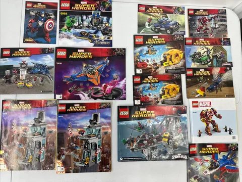 Lego Lot Of Marvel Super Heros Instruction Manuals ONLY
