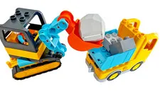Lego Duplo Construction Truck Excavator Crane Set Playset 10475 Bricks