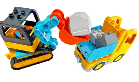 Lego Duplo Construction Truck Excavator Crane Set Playset 10475 Bricks