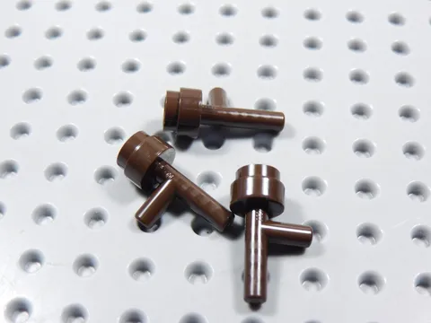 LEGO Lot of 3 Dark Brown Space Gun Torch Utensil Weapon Minifig BQ