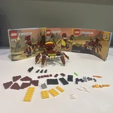 LEGO CREATOR: Mythical Creatures (31073) Used No Box W/ 3 Manuals Missing 1 Part