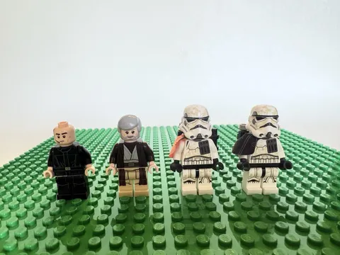 LEGO Star Wars sw0961  sw0960 Sandtrooper Squad Leader Captain, Pilot, Obi-Wan