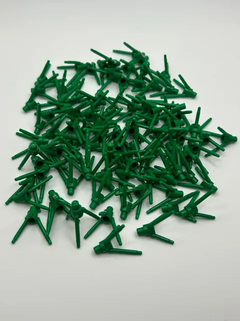 LEGO 24855 Green Plant Flower Stem with bar holder and 3 stems qty 100