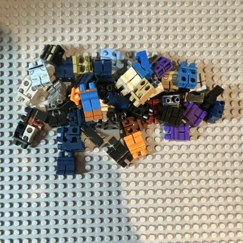 LEGO Plastic Minifigure Legs Bulk Lot Multicolor Assorted Pieces
