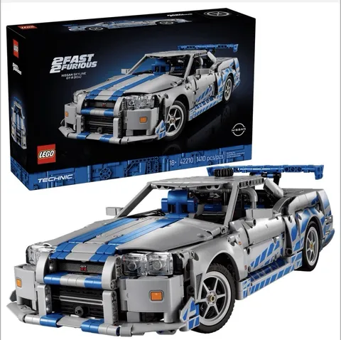 LEGO Technic 2 Fast 2 Furious Nissan Skyline GT-R (R34) 42210 1410 pcs 18+