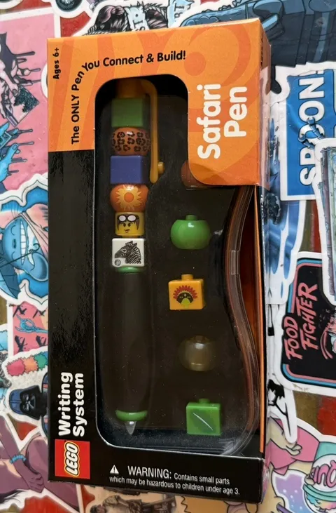 VTG LEGO Writing System Safari Pen Set 2001 Lego Pen #1538 BRAND NEW