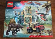 LEGO Jurassic World Spinosaurus Quetzalcoatlus Air Mission 76976, NEW unopened