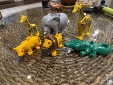 Lego Duplo - Lot Of Vintage Figures Jungle Mint D