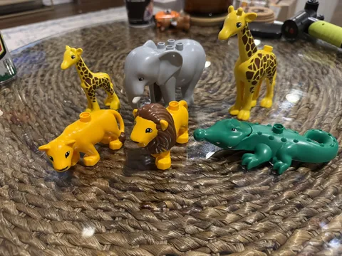 Lego Duplo - Lot Of Vintage Figures Jungle Mint D