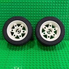 Lego Technic Wheels 81.6 x 34 Six Spoke with Black Tire 81.6 x 34 ZR (2998c01)