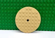 Lego 1 Tan 6x6 Round Plate NEW