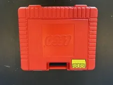 LEGO 1985 Vintage Red Plastic Storage Suitcase Carry Case 12" x 15"  Made in USA