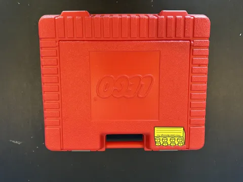 LEGO 1985 Vintage Red Plastic Storage Suitcase Carry Case 12" x 15"  Made in USA