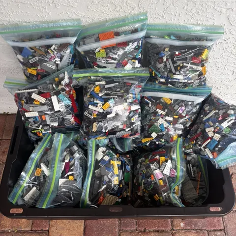 LEGO 10+lbs Bulk Lot Mixed Random Parts Pieces Bricks Plates Minifigures