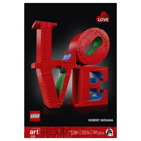 LEGO Art 31214 Love Age 18+ Building Set 791pcs