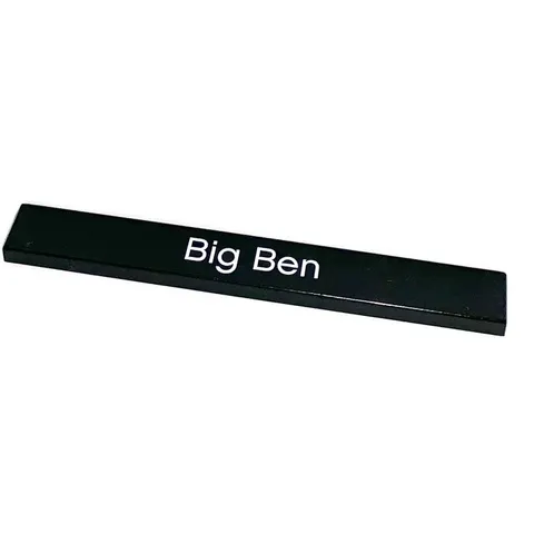LEGO Tile 1 x 8 with 'Big Ben' Pattern inv.605