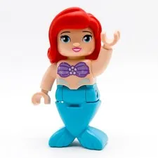 LEGO DUPLO Ariel Mermaid Figure Blue Disney Princess 2020 dupmermaid02