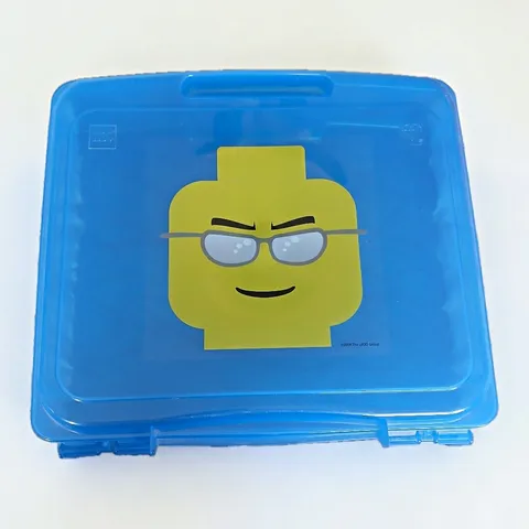 LEGO Portable Plastic Storage Container Lot 3 - 13 1/6" W X 12 1/4" L X 3 1/8" H