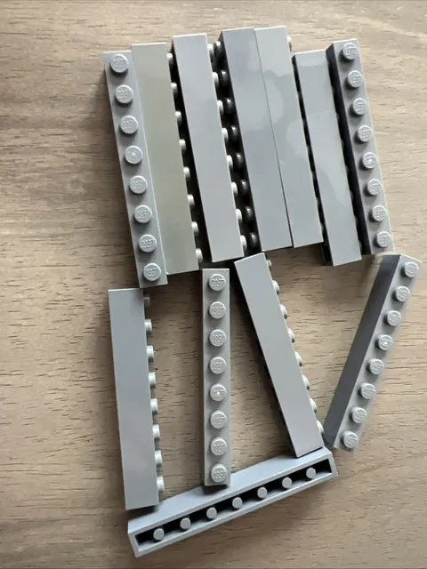 Lego 3008 Dark Bluish Gray Brick 1x8 - 12 Piece