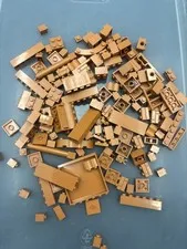 5 oz. Mixed Medium Nougat Colored Legos - standard blocks and unique pieces