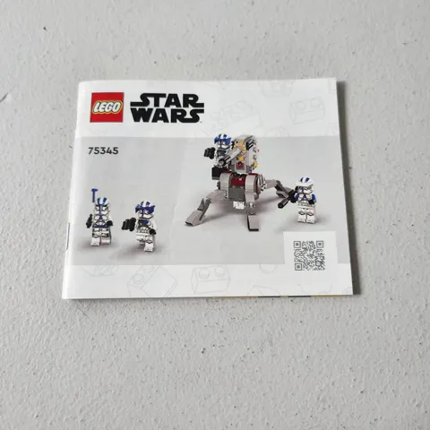 LEGO STAR WARS 75345 1st Clone Troopers Battle Pack Instruction Manual Only