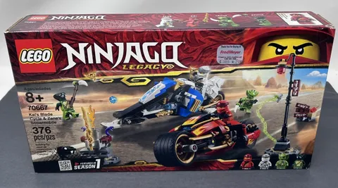 LEGO Ninjago: Kai's Blade Cycle & Zane's Snowmobile (70667) - New FACTORY Sealed
