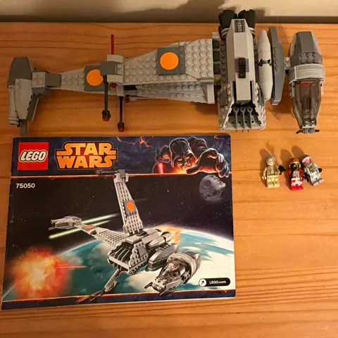 LEGO Star Wars 75050 B-Wing 100% Completed w/ Manual & Minifigures