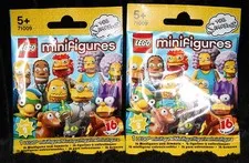 Lego - Two Simpson's Minifigures Blind Bags - Series 2 - 71009 - Retired - 2015