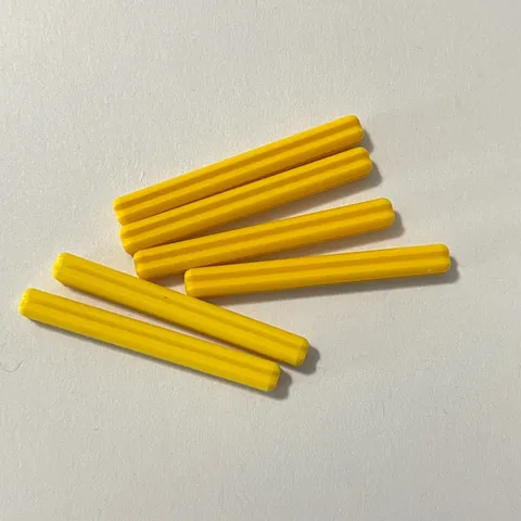 Lego Technic Axles 1 1/2" Yellow Replacement Add-on Parts Pieces Lot of 6