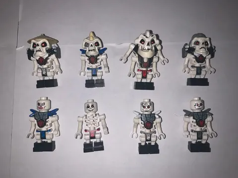 Lego Ninjago Samukai & Skeleton Army Minifigs Lot of 8