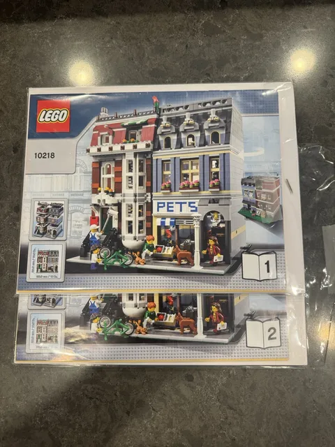 LEGO 10218 Creator Pet Shop Books 1 & 2 Instruction MANUAL ONLY Instructions