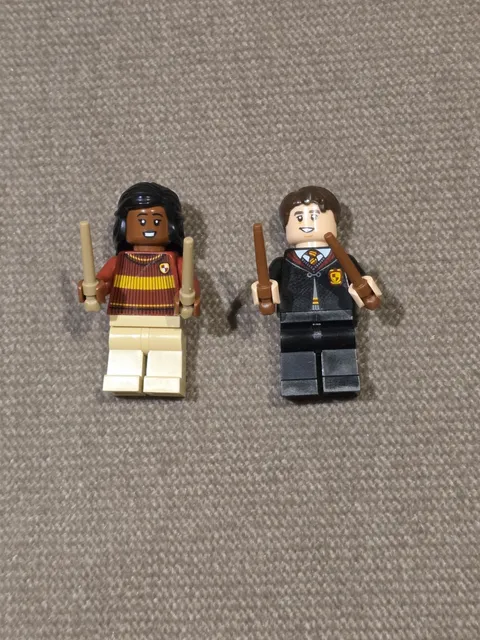 Lego Harry Potter 76409  Angelina Johnson and Neville Longbottom figures & wands