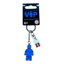 SDCC 2023 Exclusive LEGO Brickbuster VIP Blue Minifigure Keychain