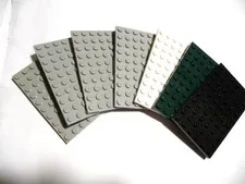 LEGO 3028   6x10   Baseplate       ---    7 Pieces