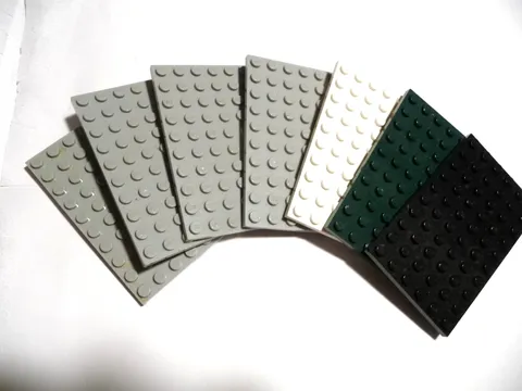 LEGO 3028   6x10   Baseplate       ---    7 Pieces
