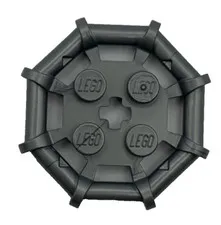 Lego 75937 Flat Silver Plate Modified 2 x 2 Bar Frame Octagonal Reinforced Studs