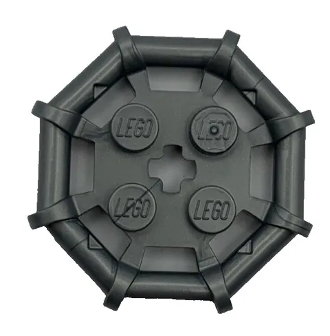 Lego 75937 Flat Silver Plate Modified 2 x 2 Bar Frame Octagonal Reinforced Studs
