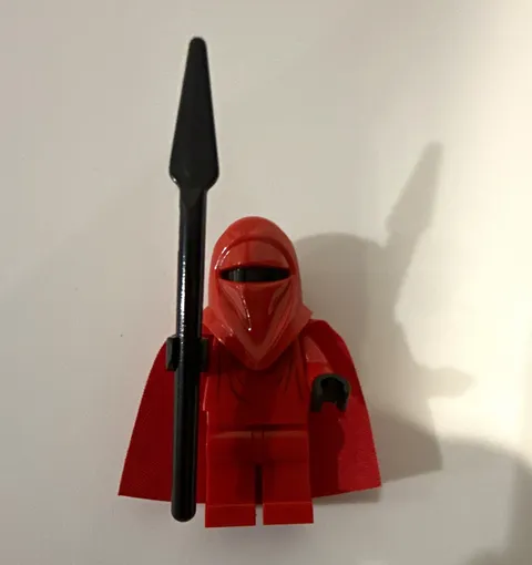 LEGO Star Wars Imperial Royal Guard Minifigure w/ Red Cape & Black Spear