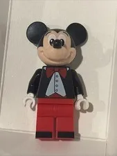 Lego Mickey Mouse Minifigure #dis057 Tuxedo Jacket Red Bow Tie Set #40478 