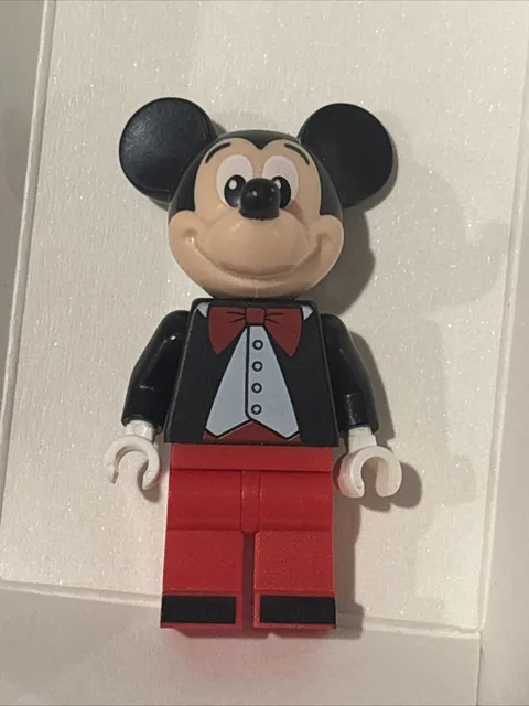 Lego Mickey Mouse Minifigure #dis057 Tuxedo Jacket Red Bow Tie Set #40478 