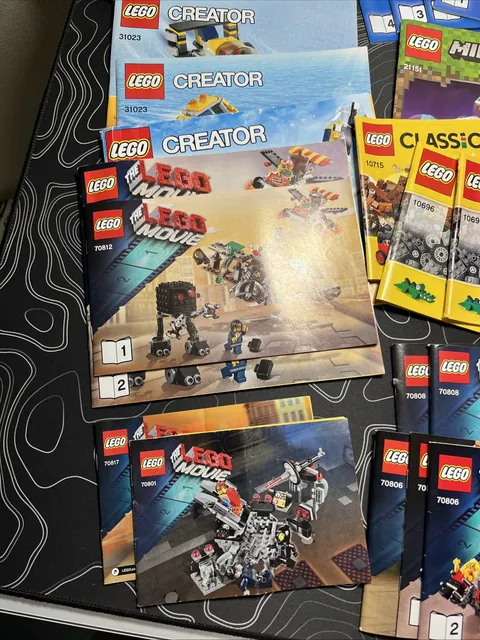 Lot of 37 LEGO Instruction Manuals City, Creator, Lego Movie & More
