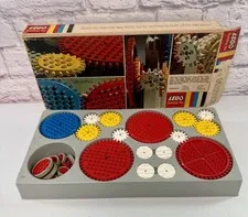 Vintage LEGO Set 001 Gears w/ Original Box