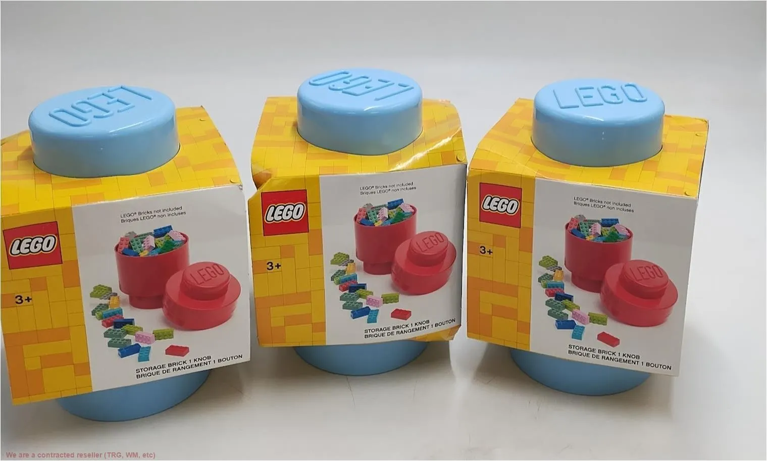 LOT OF 3!!! LEGO Brick 1 Round - Light Blue